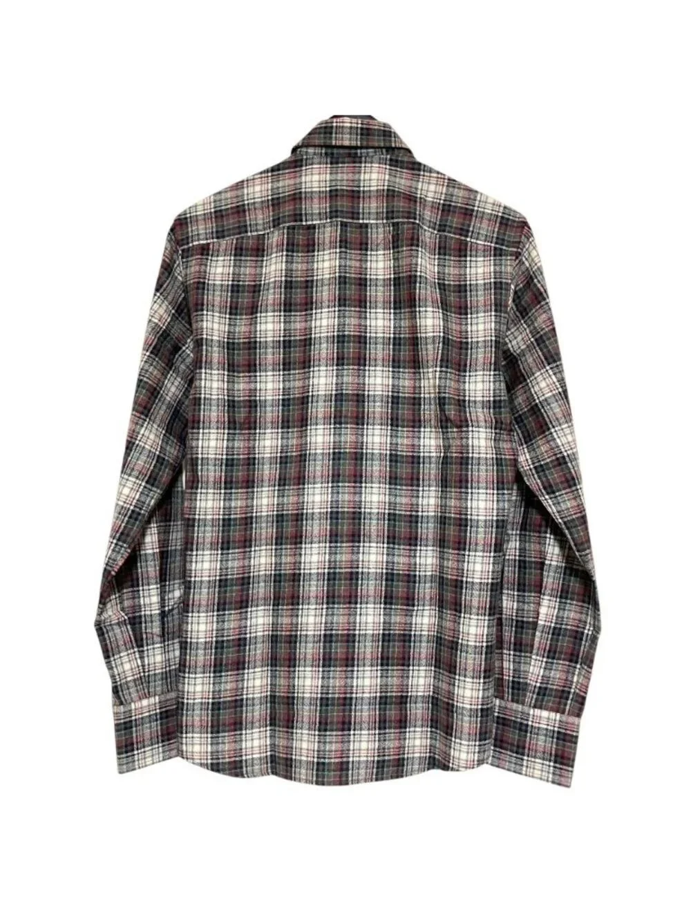 Gucci Plaid Pattern Long Sleeve Wool Flannelette Blouse